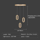 Luxury oval gold decorbites crystal rings chandelier staircase light