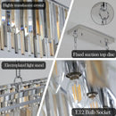 Modern Crystal Chandelier with Oval Design for Home Decor