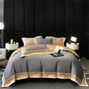 Luxury sage green & cream 1000tc egyptian cotton bedding set bedroom
