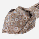 Mantova - Printed Silk Tie - Brown