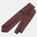 Moretti - Printed Madder Silk Tie - Brown & Burgundy
