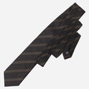 Milano - Silk Jacquard Tie - Black and Gold
