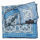 Nebbiolo - Silk Pocket Square - Blue