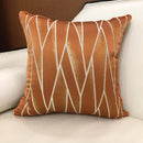 Luxury silver quilted jacquard cushion cover bedroom pillow case