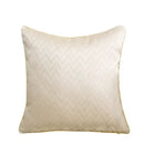 Luxury silver quilted jacquard cushion cover bedroom pillow case
