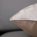 Luxury silver quilted jacquard cushion cover bedroom pillow case