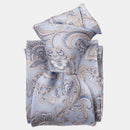 Novara - Printed Silk Tie - Sky Blue
