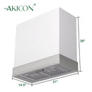 Akicon 30" Stainless Steel Wall Mount Range Hood with 600 CFM Vent Hood
