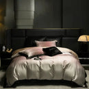 DecorBites™ Light Luxury Lyocell Cotton Bedding Set: Soft Silky Sleep Naked Duvet, Sheet & Pillowcases