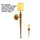 Luxury textured gold & black wall lamp bedroom sconce