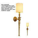 Luxury textured gold & black wall lamp bedroom sconce