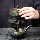 DecorBites™ Ceramic Kung Fu Tea Set with Custom Logo - Luxury Teaware Gift