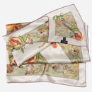 Melograno - Silk Foulard - Venetian Glass Green