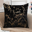 Luxury white & gold fur cushion cover bedroom pillow case