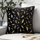 Luxury white & gold fur cushion cover bedroom pillow case