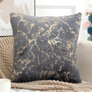Luxury white & gold fur cushion cover bedroom pillow case