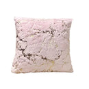 Luxury white & gold fur cushion cover bedroom pillow case