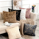 Luxury white & gold fur cushion cover bedroom pillow case