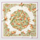 Melograno - Silk Foulard - Venetian Glass Green