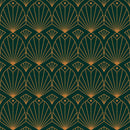 Modish Dark Green Wallpaper Chic