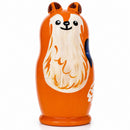 Set of 5 Fox Family Wooden Nesting Figurines