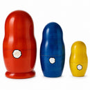 Wooden Easter Bunny Nesting Dolls - Spring Stacking Matryoshka 4.13 Inches