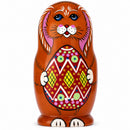Wooden Easter Bunny Nesting Dolls - Spring Stacking Matryoshka 4.13 Inches