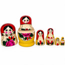 Set of 6 Wooden Dolls Nesting Dolls Semenov Matryoshka 5.75 Inches