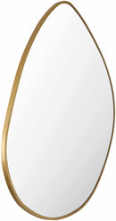 Lochovice Gold Distressed Wood Mirror