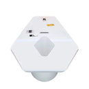 Vertix · White Conference Room Table, Tapered Hexagon