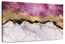 Pink And Gold Abstract Wall Art