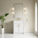 James Martin Bellshire 26" Mirror, Bright White