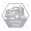 Semi Truck Monogram V4