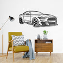 Mustang Shelby GT500 Perspective Metal Car Wall Art - NC0445