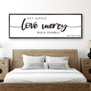 Act Justly Love Mercy Walk Humbly Faith Sign III