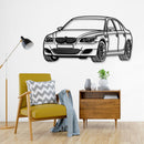 2005 E60 M5 Perspective Metal Car Wall Art - NC0427