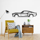 1967 Mustang Detailed Metal Car Wall Art - NC0100
