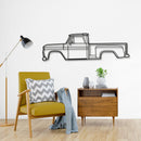 1965 C10 Stepside Pickup Metal Car Wall Art - NC0072