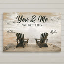 Fishing Themed We Got This Couple Sign