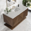 James Martin Marcello 48" Floating Single Bathroom Vanity, Chestnut