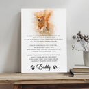 Pet Memorial Sign I'm Right Here In Your Heart