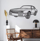 1986 Monte Carlo SS Perspective Metal Car Wall Art - NC1296