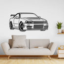 GTR R34 Perspective Metal Car Wall Art - NC0457