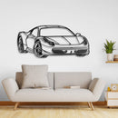 458 Italia Perspective Metal Car Wall Art - NC0437