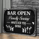 Bar Open Sign