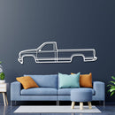 1988 Sierra 1500 1st Gen Metal Car Wall Art - NC0220