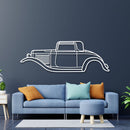 1932 De Luxe Five-Window Coupé Metal Car Wall Art - NC0005