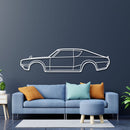 1973 Skyline HT 2000GT-R Metal Car Wall Art - NC0158