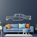 1957 Belair Coupe Metal Car Wall Art - NC0047