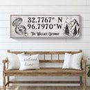 House Retreat Coordinates Sign II